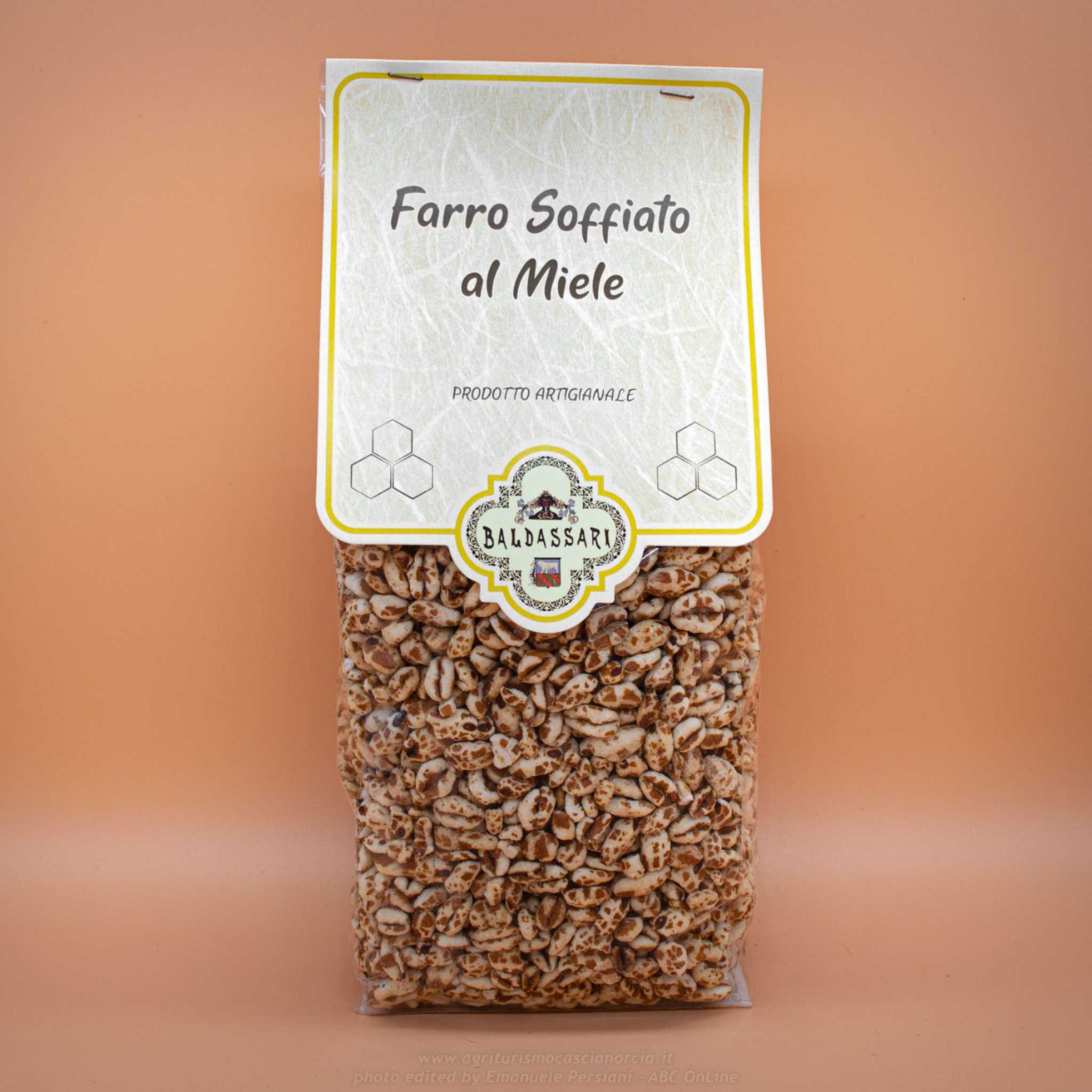 Farro soffiato al miele, al cacao e semplice