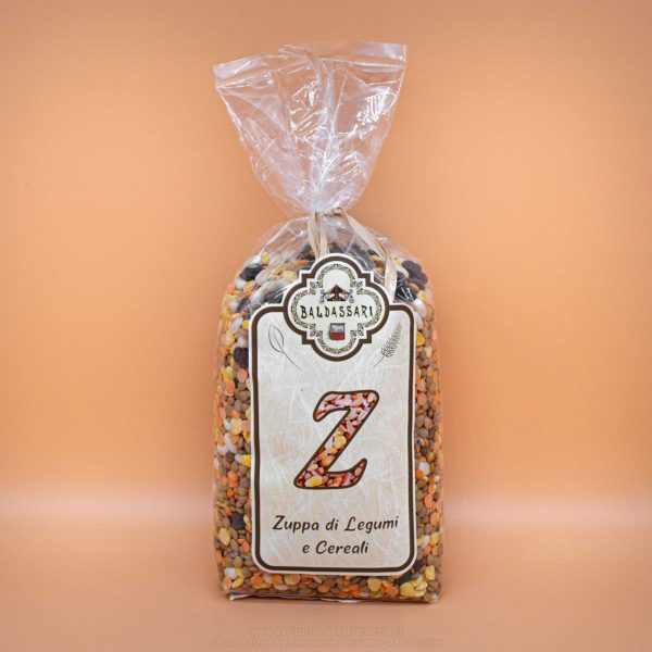 zuppa di legumi e cereali secchi